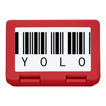YOLO - You only live once - Lunchbox - red - Front