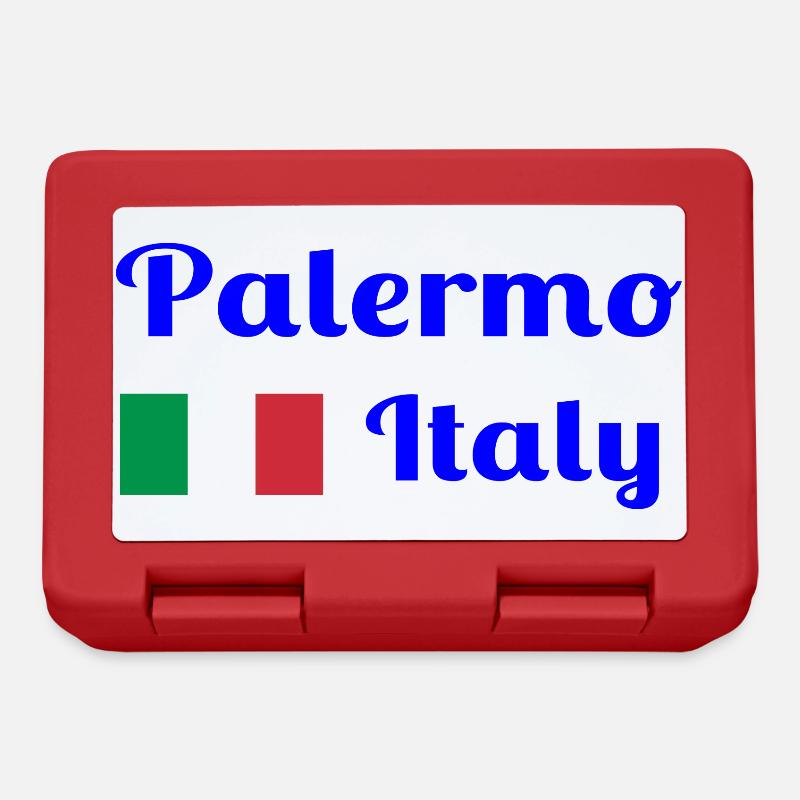 Palerme, Italie - Imprimés élégants - Boîte à goûter - rouge
