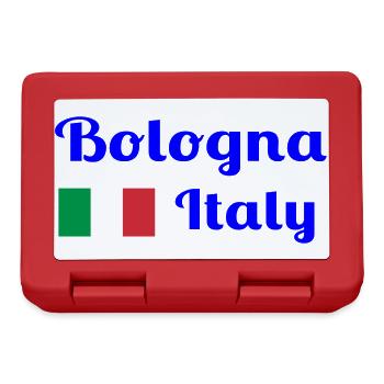 Bologna Italy - Stylish prints - Lunchbox - red - Front
