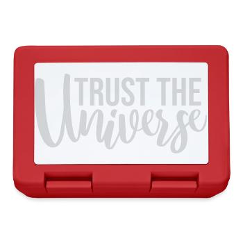 Trust The Universe Spirituell Universum Zitat Logo - Brotdose - Rot - Vorne