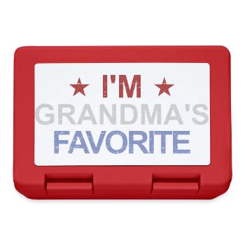 Favorite Grandchild Funny I'm Grandma's Favorite - Lunchbox - red - Front