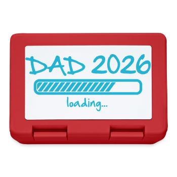 Dad 2026 invites pregnancy announcement baby - Lunchbox - red - Front