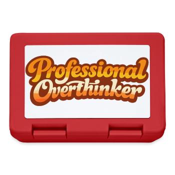 PROFESSIONAL OVERTHINKER VINTAGE - Brotdose - Rot - Vorne