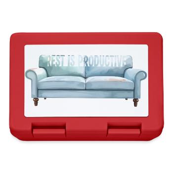 Rest Is Productive Motivational Art - Lunchbox - red - Front