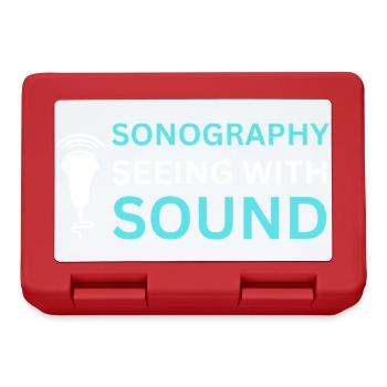 Échographie Son de Détection Échographiste - Boîte à goûter - rouge - Devant