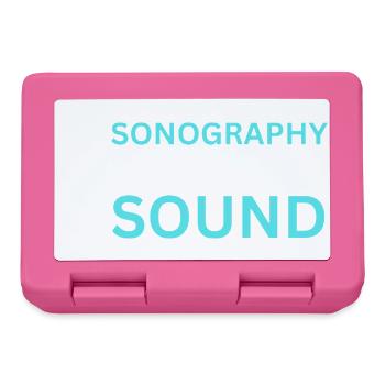 Échographie Son de Détection Échographiste - Boîte à goûter - rose - Devant