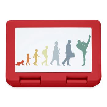 Évolution du kickboxing vintage - Boîte à goûter - rouge - Devant