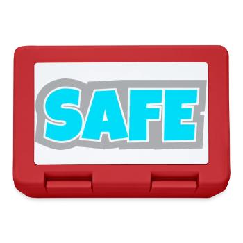 Safe - unambiguous, clear and pure statement. - Lunchbox - red - Front