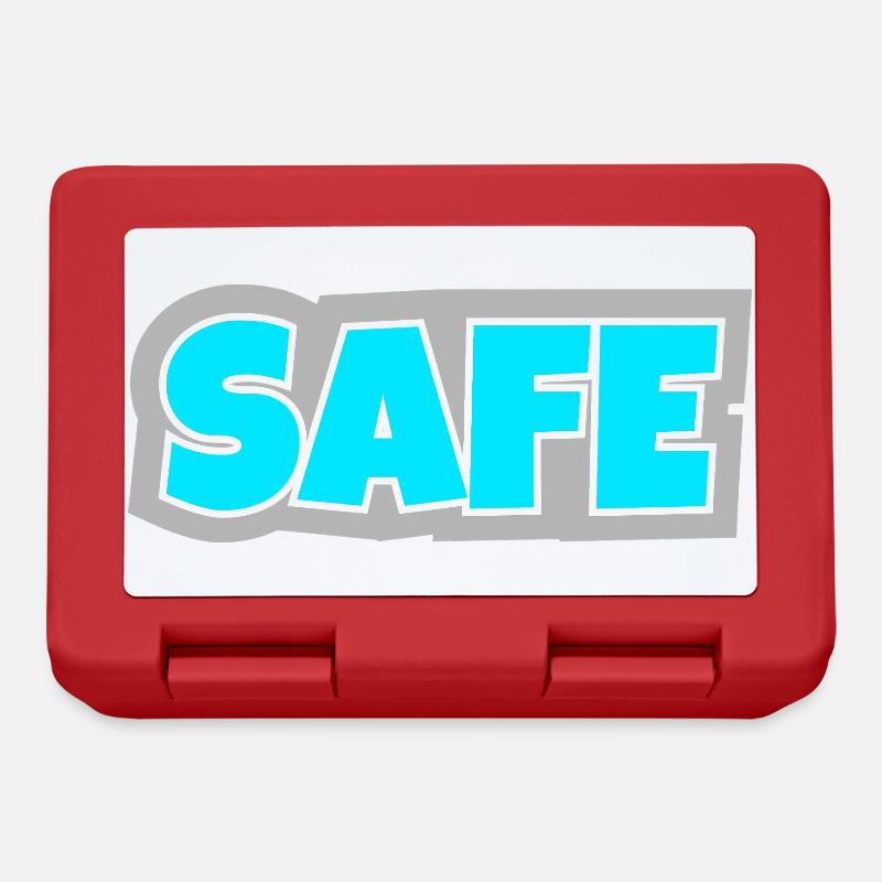 Safe - unambiguous, clear and pure statement. - Lunchbox - red