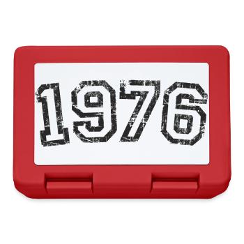 Year 1976 Birthday Design Vintage White (EU) - Lunchbox - red - Front