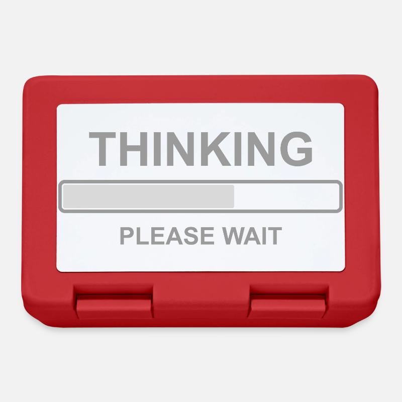 Thinking Please Wait Shirt – Funny Loading Bar - Brotdose - Rot