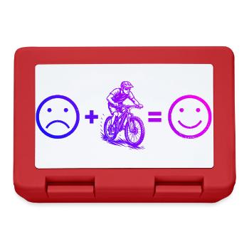 Cleanes Mountainbike Artwork für Mountainbike - Brotdose - Rot - Vorne