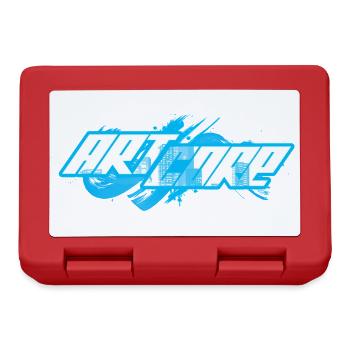 ArtCore Graffiti Blue Splash Wortspiel Hardcore - Brotdose - Rot - Vorne