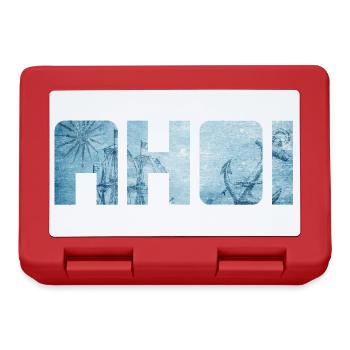 Ahoy, navire, ancre, vacances, mer, maritime, mer du Nord, frais - Boîte à goûter - rouge - Devant