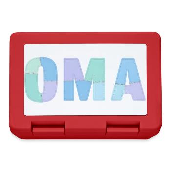 Patchwork Gift Idea for Grandma Mother's Day - Lunchbox - red - Front