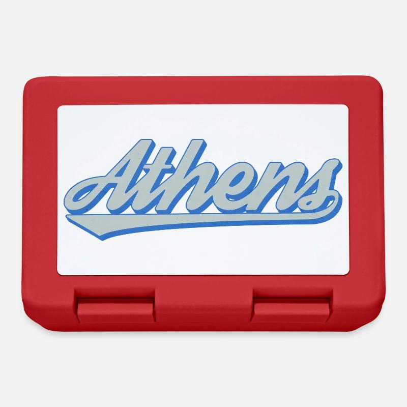 Athens Script Retro - Brotdose - Rot
