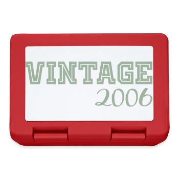 20 ans 2006 Vintage Retro Cadeau Anniversaire - Boîte à goûter - rouge - Devant