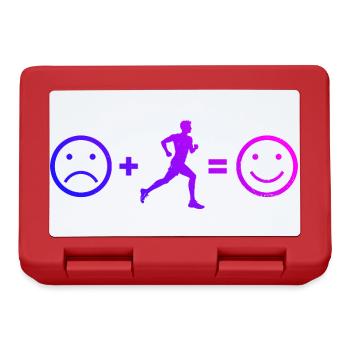 Geschenkidee für einen Running mit Running - Brotdose - Rot - Vorne