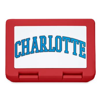 Charlotte Curved Varsity Arc - Lunchbox - red - Front