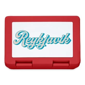 Reykjavik Neon Script - Lunchbox - red - Front