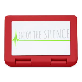 Enjoy The Silence Saying Calm Silence Introvert - Lunchbox - red - Front