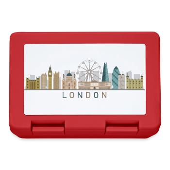 Skyline de Londres - Boîte à goûter - rouge - Devant