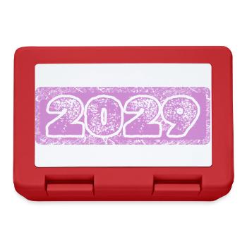 Jahrgang 2029 - Brotdose - Rot - Vorne