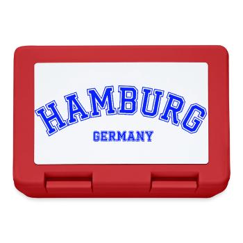 Hamburg Arch Kollegestil Shirt - Brotdose - Rot - Vorne