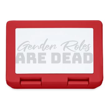 Gender Roles Are Dead Statement Freedom Saying - Lunchbox - red - Front