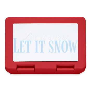 Let It Snow Drehbuch Eisblau - Brotdose - Rot - Vorne