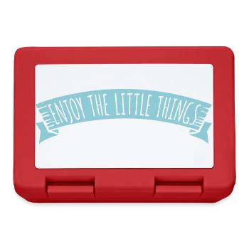 Enjoy The Little Things Gratitude Mindfulness - Lunchbox - red - Front