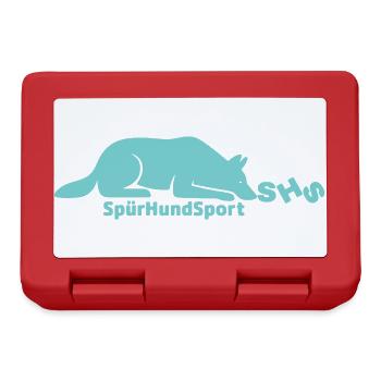 SHS Logo mint - Brotdose - Rot - Vorne