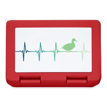 duck ducks beating - Lunchbox - red - Front