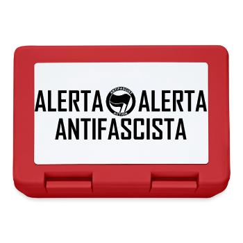 ALERTA ALERTA ANTIFASCISTA black - Brotdose - Rot - Vorne
