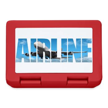 Compagnie aérienne B 747 - Boîte à goûter - rouge - Devant