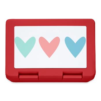 HEART. COUPLE. VALENTINE'S DAY. JUST MARRIED. Bachelorette party. - Lunchbox - red - Front