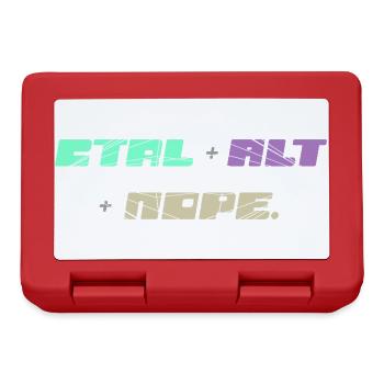 CTRL ALT Nope - Brotdose - Rot - Vorne