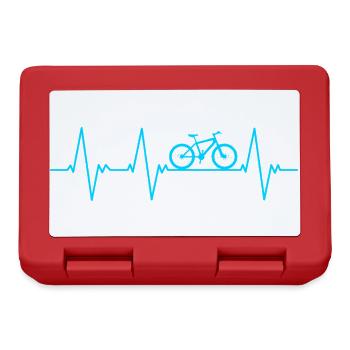 Bicycle Heartbeat ECG - Lunchbox - red - Front