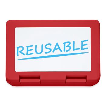 RÉUTILISABLE - Boîte à goûter - rouge - Devant