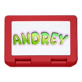 Andrey en tant que profession - Boîte à goûter - rouge - Devant