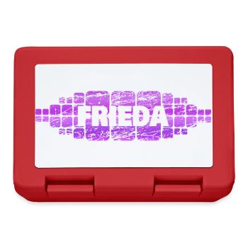 Cadeau pour Frieda - Boîte à goûter - rouge - Devant