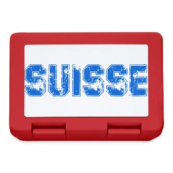 SCHWEIZ. HUMOR. LAND. FLAGGE. GENF. LAUSANNE - Brotdose - Rot - Vorne