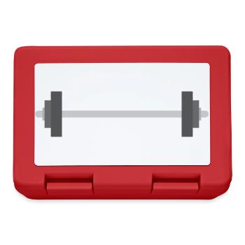 Gym-Gewichte - Brotdose - Rot - Vorne
