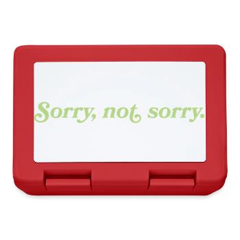 Sorry, not sorry – Cheeky Attitude - Lunchbox - red - Front