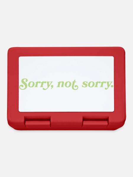 Sorry, not sorry – Cheeky Attitude - Lunchbox - red