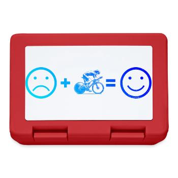 Roadbike Fans aufgepasst schlichtes Statement - Brotdose - Rot - Vorne