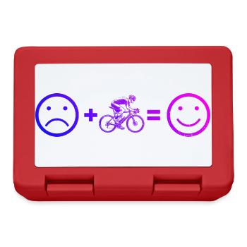 Gift idea for a road bike with road bike - Lunchbox - red - Front