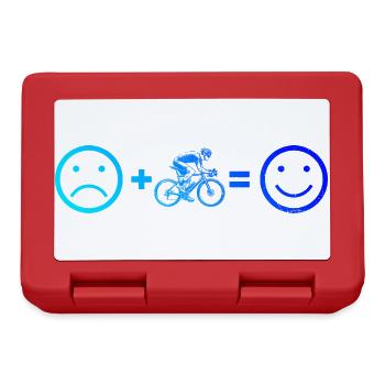 Idée cadeau pour un vélo de route avec vélo de route - Boîte à goûter - rouge - Devant