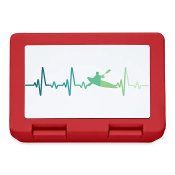Canoeist Kayak Heartbeat Canoe - Lunchbox - red - Front