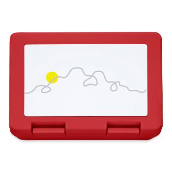 Mountains Nature Sun - Lunchbox - red - Front